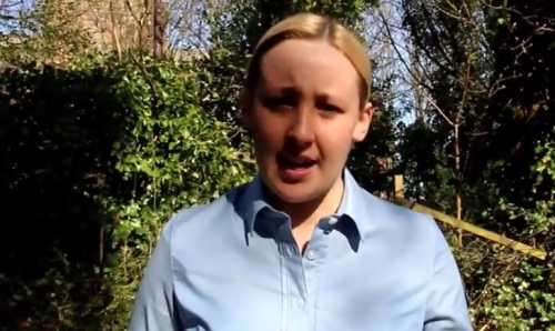 Mhairi Bluck: Urging voters in Paisley to put the nut in gullible scum celtic supporters. Or something like that.